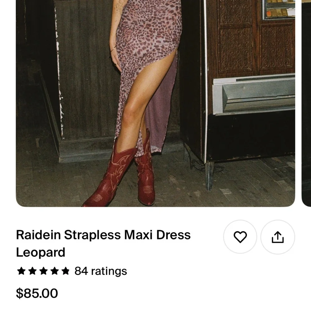 Princess Polly Raidein Strapless Maxi Dress Leopard - Picture 4 of 4